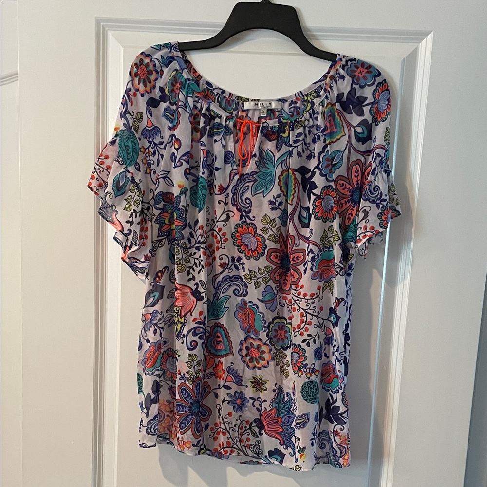 Milly Multicolor Floral Blouse